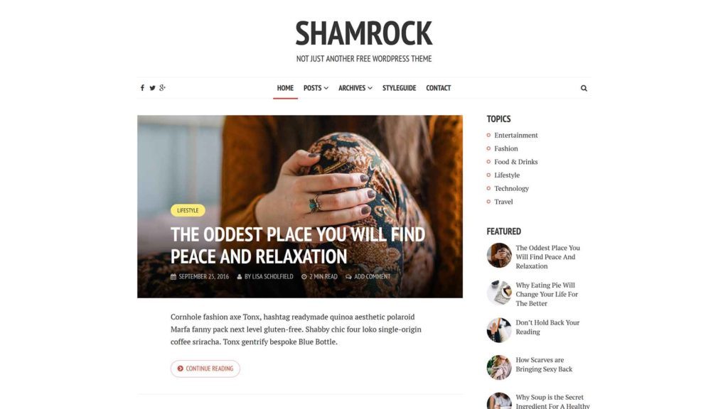Shamrock theme