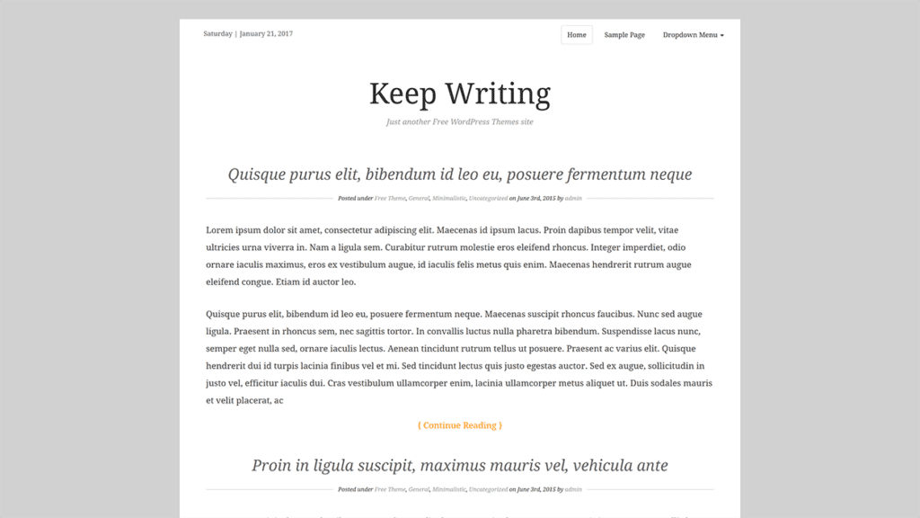 Keep Writing