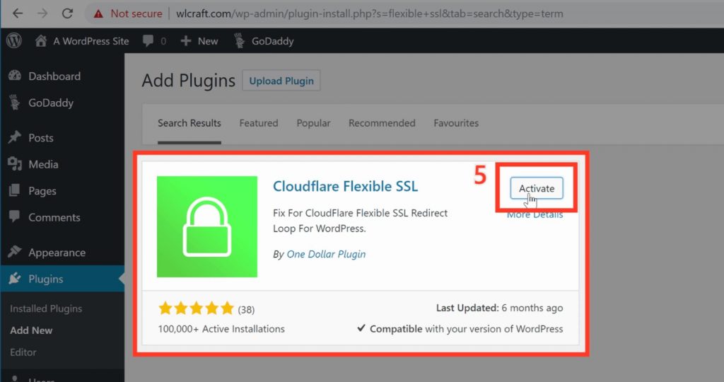 Activate Flexible SSL plugin