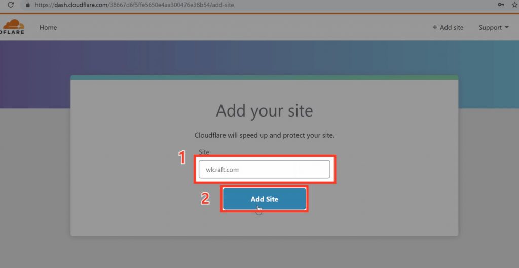 Add website to cloudflare