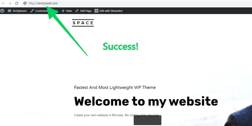 make a free website on wordpress