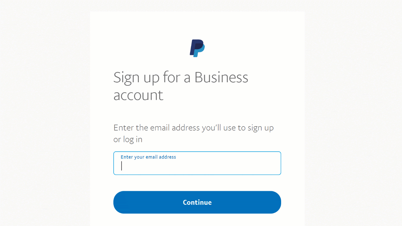 enter email and password