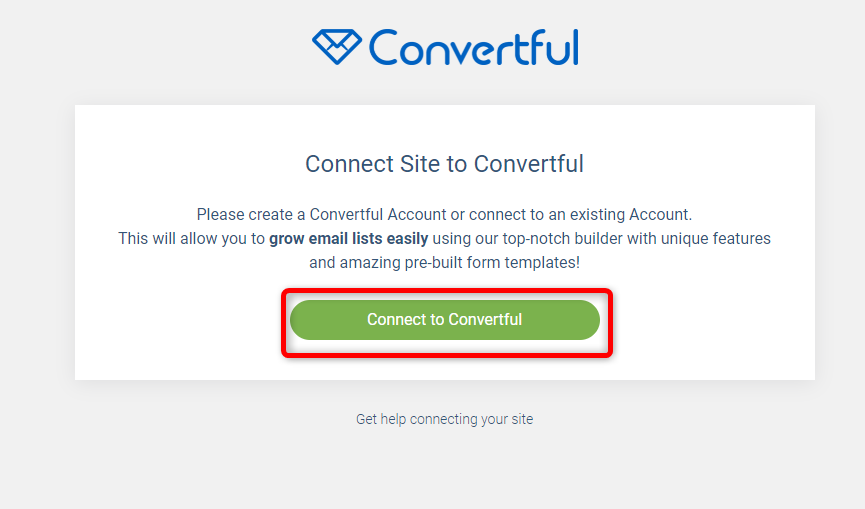 Connect to convertful