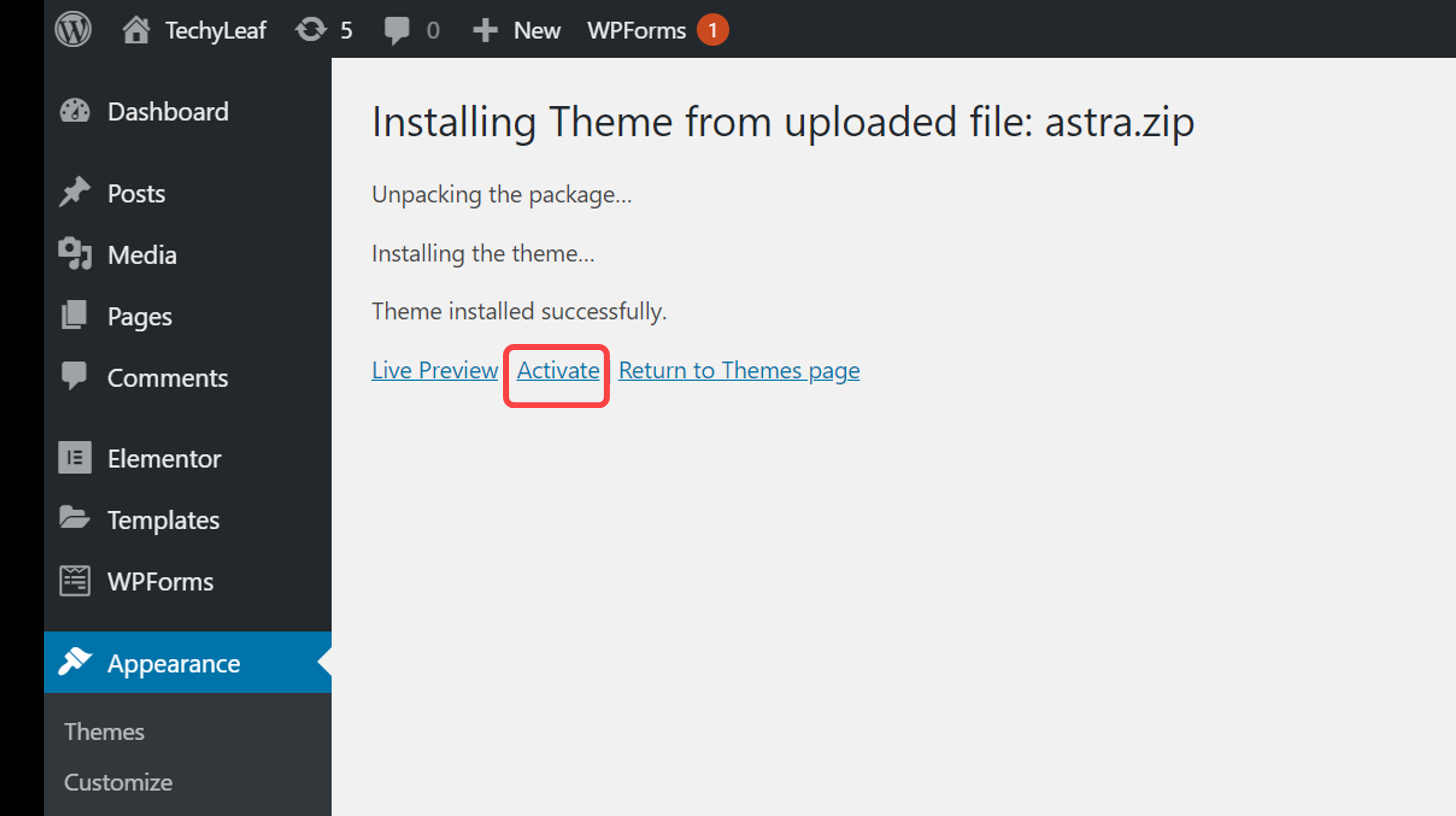 how-to-install-astra-theme-in-wordpress