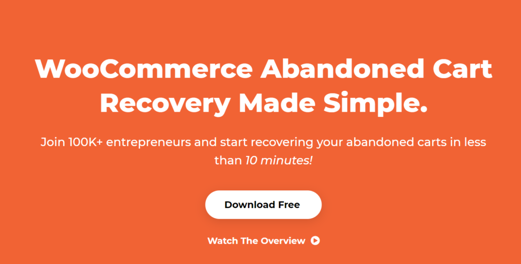 recoving abandon cart customers using woocommerce cart abandonment plugin