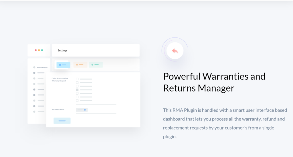 return and warrantly management plugin for wordpress