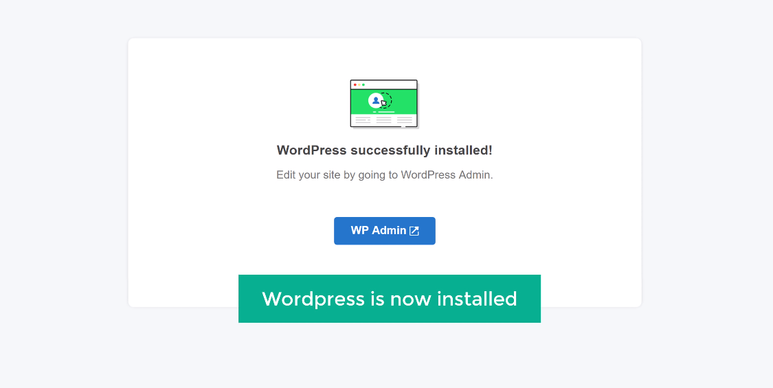 WordPress installed