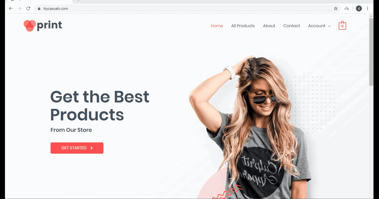 eCommerce website with WordPress