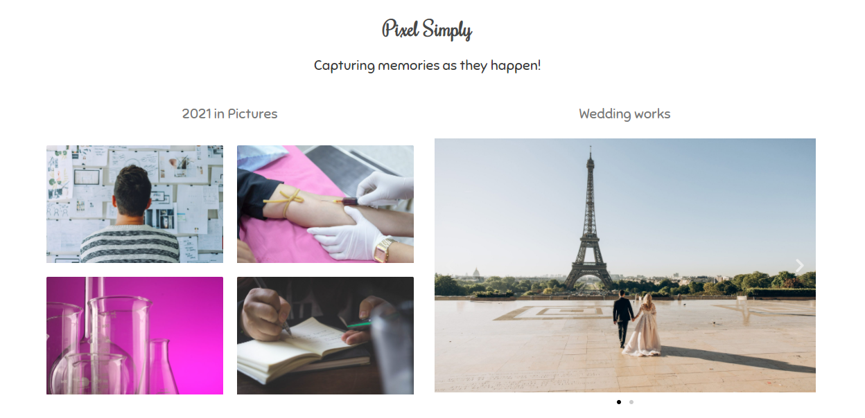 Final Photography website