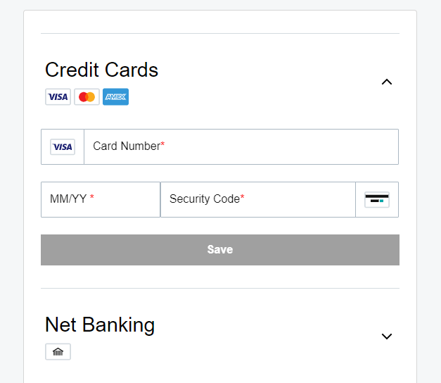 Credit cards