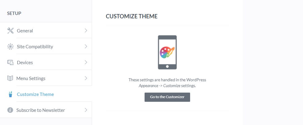 Customize theme