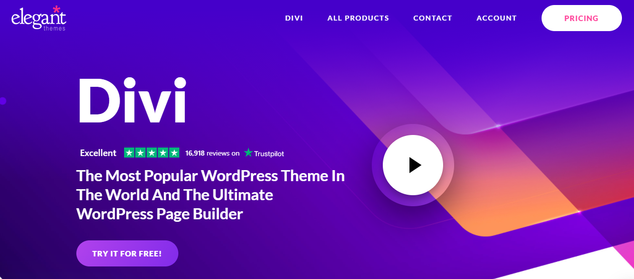 create a website using Divi