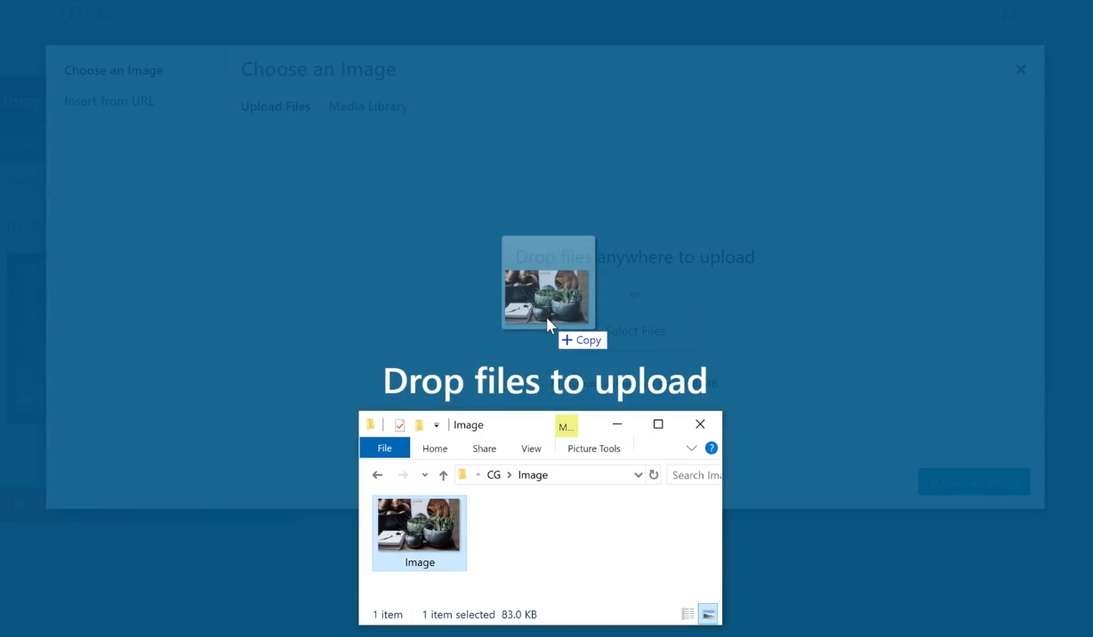 Drop image to upload