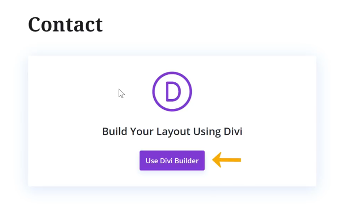 Click Divi Builder