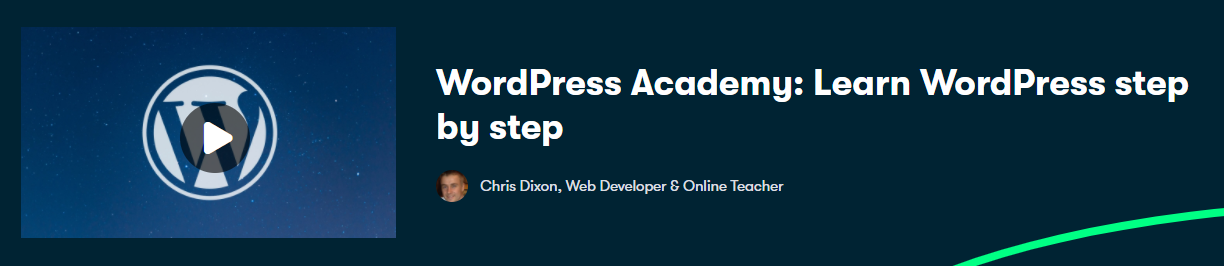 WordPress Academy: Learn WordPress step by step course