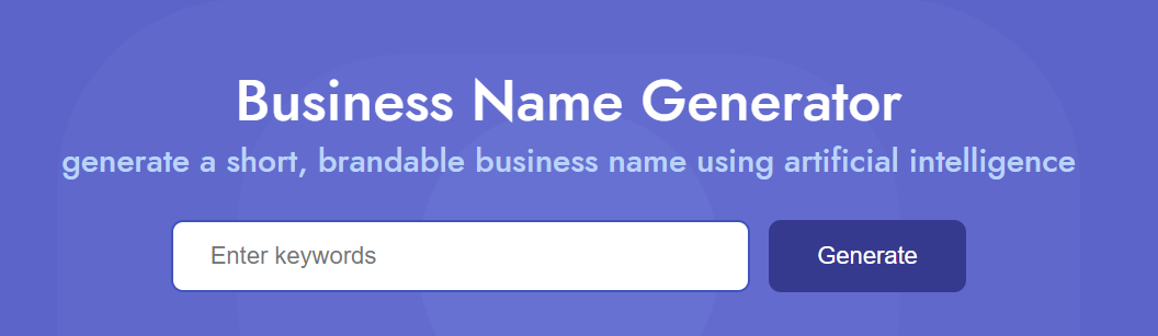 Business name generator