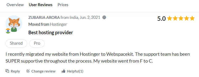 WebSpaceKit User review