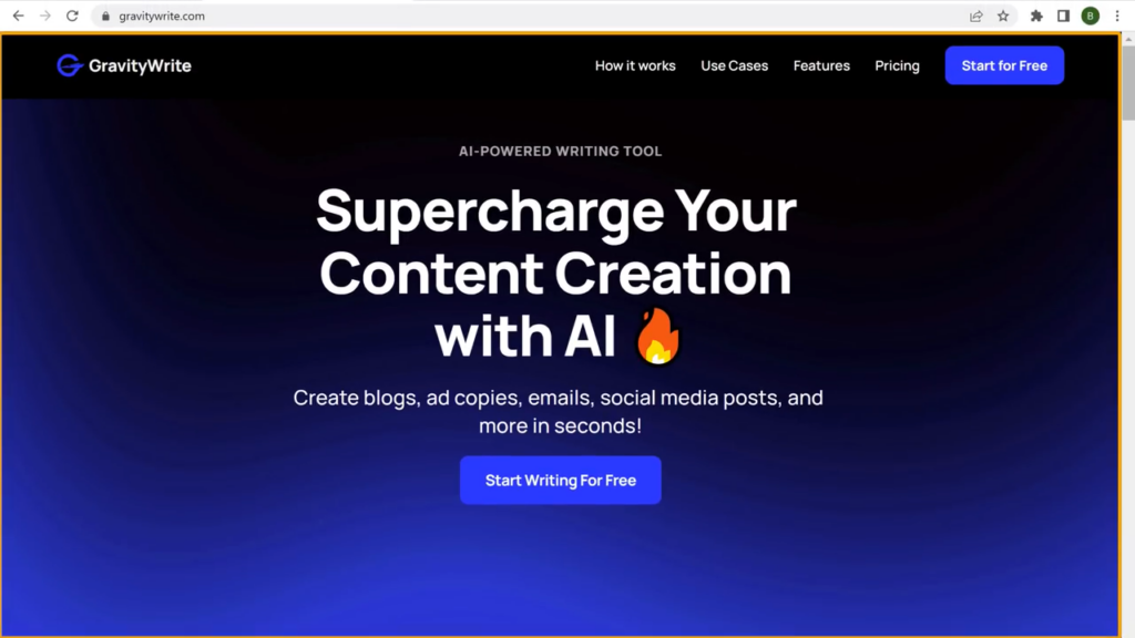 GravityWrite - The Best AI Writer